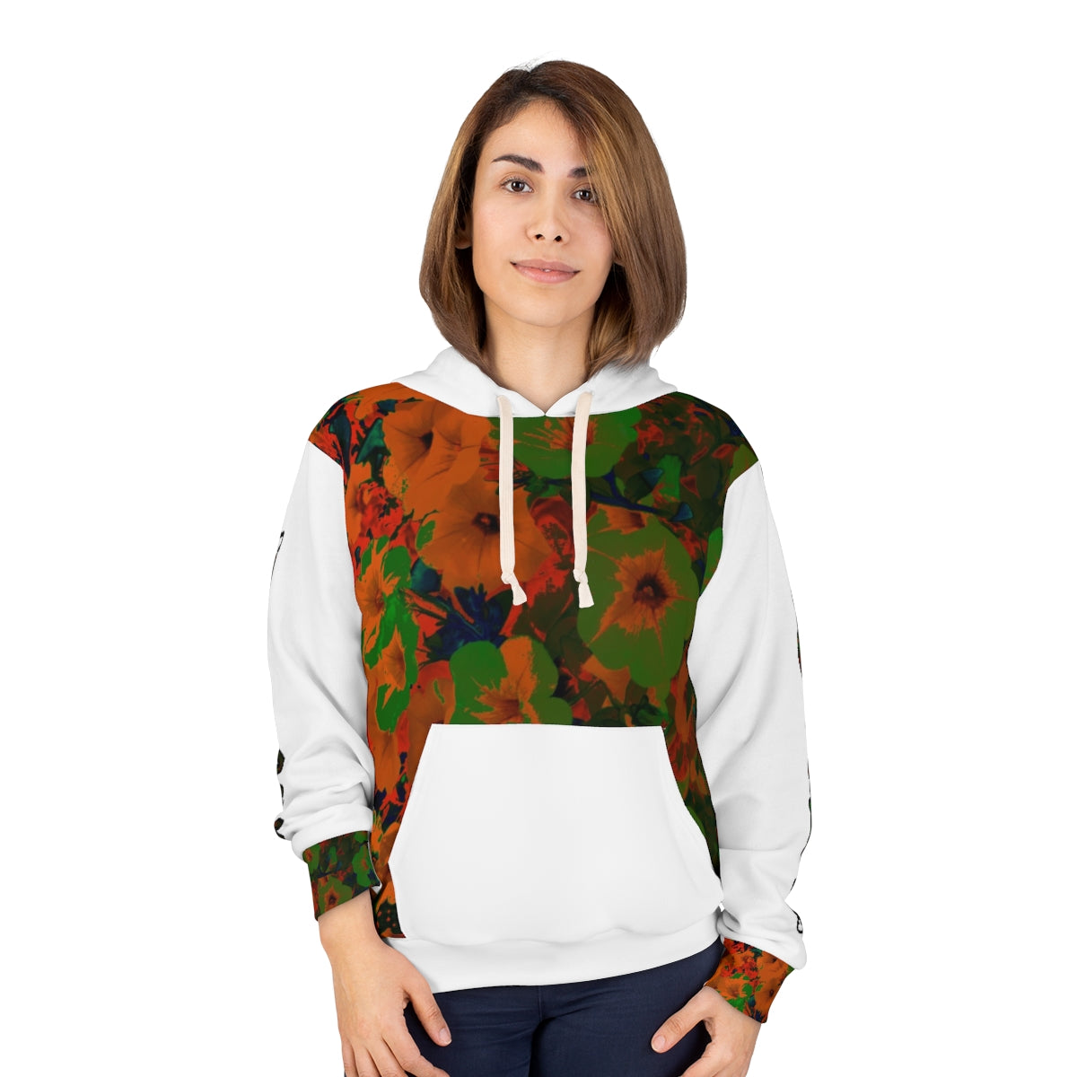 Graphic Hoodie - Floral Inverse