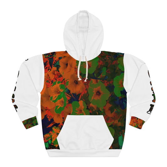 Graphic Hoodie - Floral Inverse