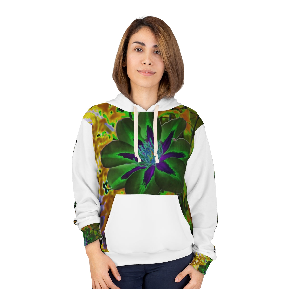 Graphic Hoodie - Floral 2 Inverse