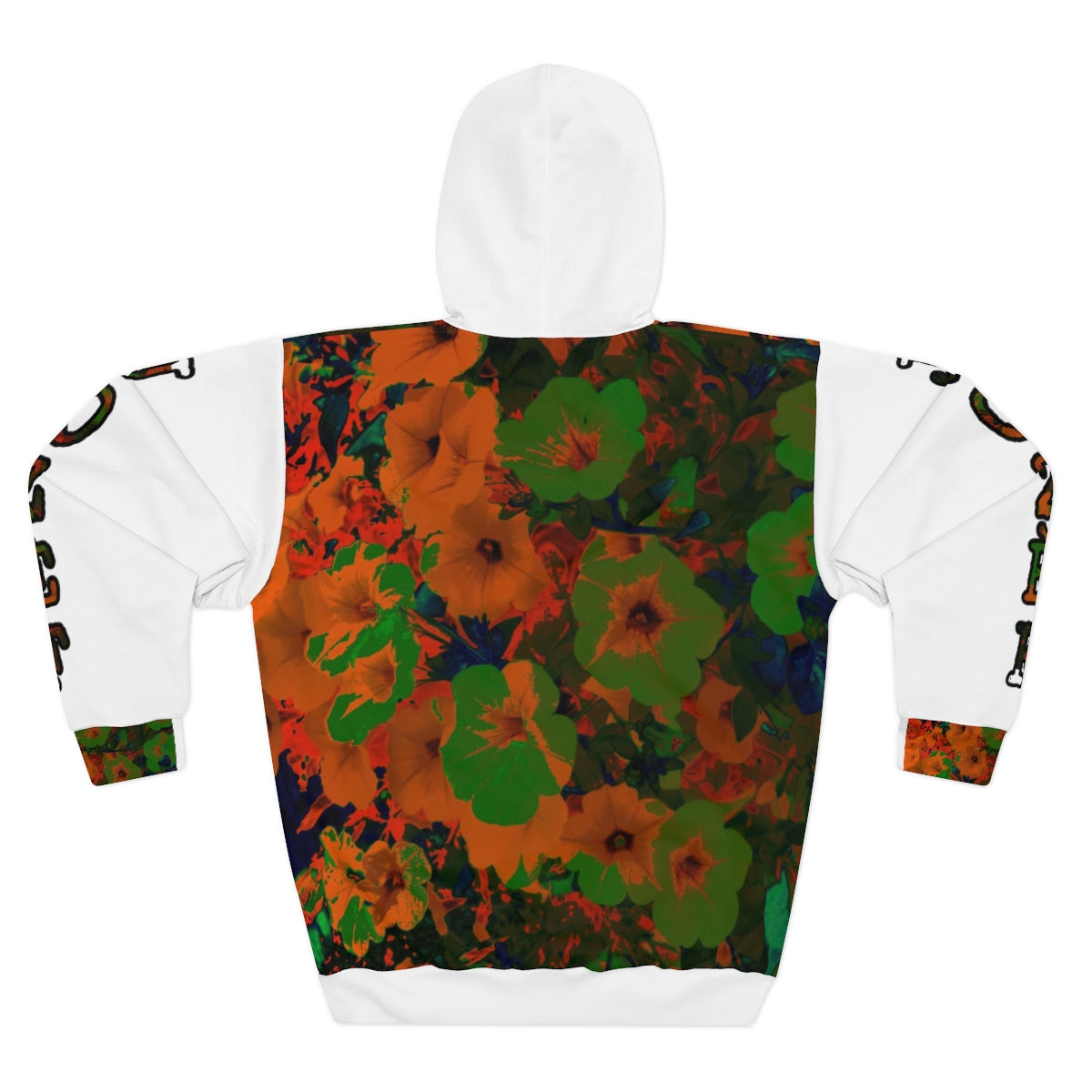 Graphic Hoodie - Floral Inverse